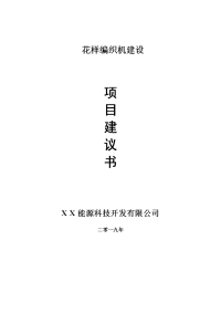 花样编织机项目建议书-可编辑案例