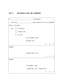 建设工程监理规范GB50319-施工单位报审报验表格