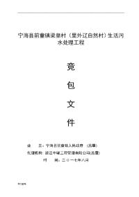 宁海前童镇梁皇村里外辽自然村生活污水处理工程