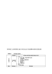 大学生创业计划竞赛申报作品登记表