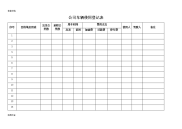 公司管理系统车辆使用登记表