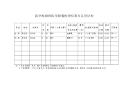 医学检验和医学影像检查结果互认登记表