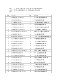 一广州市市政公用工程施工总承包小额工程企业库入库单[001]