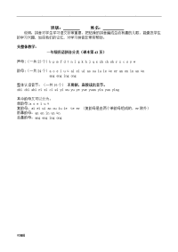 人教小学一年级拼音学习资料全.doc