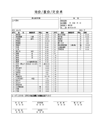 餐饮土产原料类采购报价单.doc