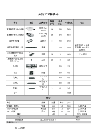 安防监控系统报价单.doc