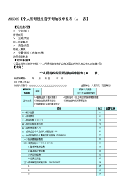 《个人所得税经营所得纳税申报表（A 表）》.doc