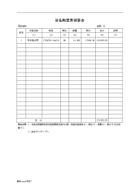 设备购置费预算表.doc