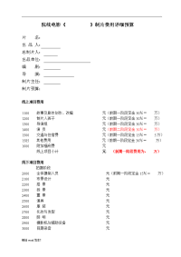 《+》制片费用预算表.doc