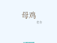 语文人教版四年级上册吴义联《母鸡》课件PPT.ppt.ppt