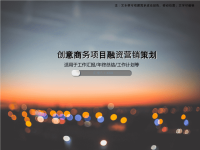 创意商务项目融资营销策划PPT模板.ppt