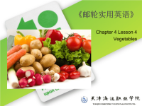 邮轮实用英语课件PPT杨杰 9787 81134 806 4 chapter 4C4 L4 vegetables.ppt