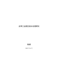 皮革工业园区废水处理研究.pdf