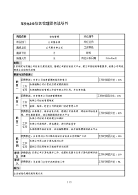发电企业信息管理职务说明书.doc