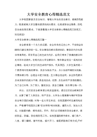 整改措施 大学安全教育心得精选范文.doc