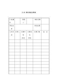 项目进度计划表单.doc