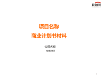 标准商业计划书PPT模板.ppt