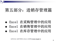 EXCEL仓库管理表格自己做库存管理统计表实例制作（41).ppt
