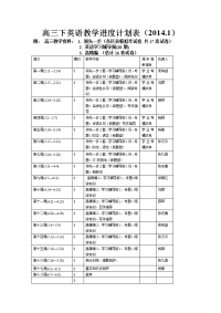 高三下英语教学进度计划表.doc