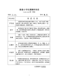报慈小学任课教师寄语.doc