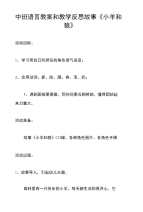 中班语言教案和教学反思 故事《小羊和狼》.doc