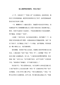 幼儿教师教育随笔：坦克升级了.doc