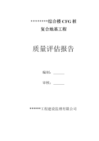 cfg桩质量评估报告1.doc