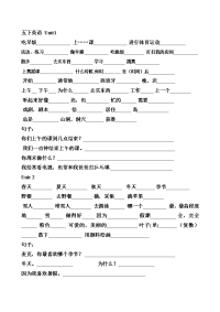 人教版五年级下册英语-1--6-单词句子-练习.doc