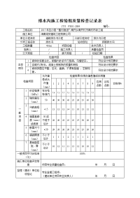 浆砌排水沟施工检验批质量检验记录表.doc