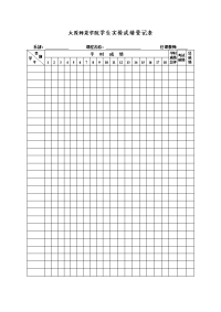 太原师范学院学生实验成绩登记表.doc