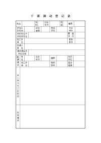 干部调动登记表.doc