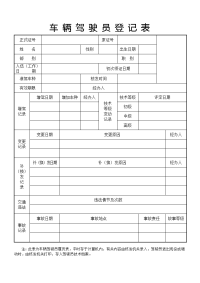 车辆驾驶员登记表.doc