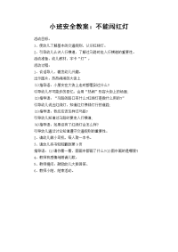 小班安全教案：不能闯红灯.doc