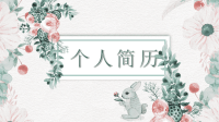 经典高端共赢未来精致清新简约个人简历PPT模板.pptx