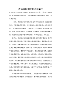 教师试用期工作总结PPT.doc