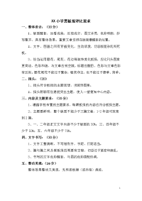 XX小学黑板报评比要求及相关表格.doc