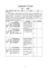 信息技术教学工作计划表.doc