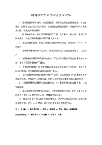 隧道养护安全作业及安全设施.docx