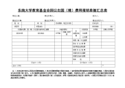 东南大学教育基金会因公出国（境）费用报销单据汇总表.doc