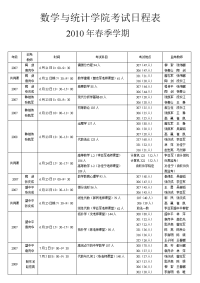 数学与统计院考试日程表.doc