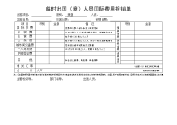 临时出国（）人员国际费用报销单.doc