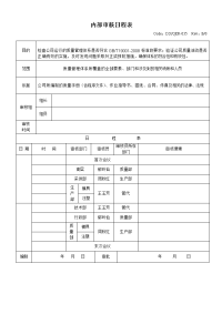 内部质量 境审核日程表.doc