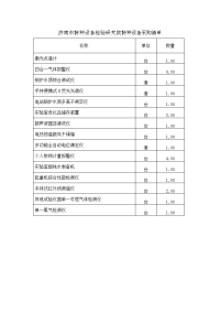 济南市特种备检验研究院特种设备采购清单.doc