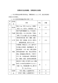 采购项目技规格、采购清单及参数.doc