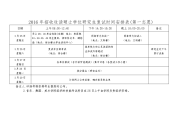 2016年收攻读硕士学位研究生复试时间安排表（第一志愿）.doc