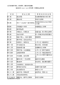 班会课黑板报安排德育计划.doc