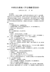 宜黄县幼儿园小班安全教案《不让眼睛受伤害》.doc