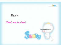 人教版七年级英语下册Unit4Donteatinclass课件PPT（2013年春）.ppt