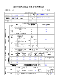 九江市公共建筑节能审查备案登记表.doc