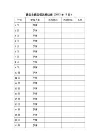 学生阅览室阅览情况登记表11表.doc